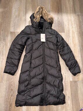 Marmot Montreaux Coat Women's Black XS NWT Down Winter Parka $300 MSRP